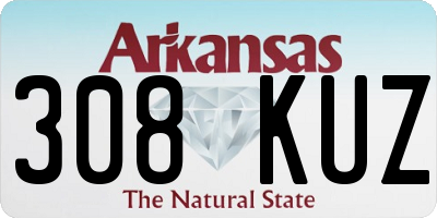 AR license plate 308KUZ