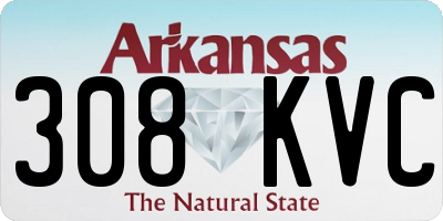 AR license plate 308KVC