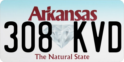 AR license plate 308KVD