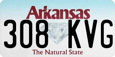 AR license plate 308KVG