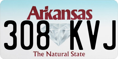 AR license plate 308KVJ