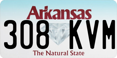 AR license plate 308KVM