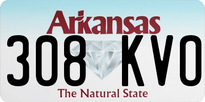 AR license plate 308KVO