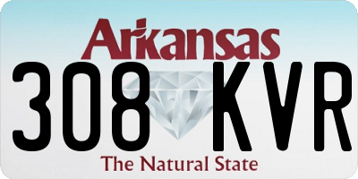 AR license plate 308KVR