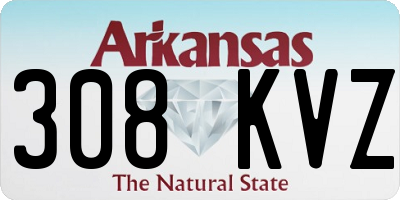 AR license plate 308KVZ