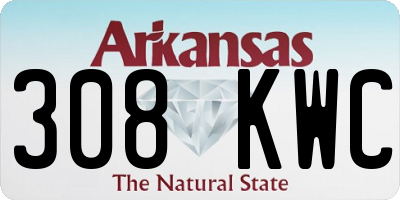 AR license plate 308KWC