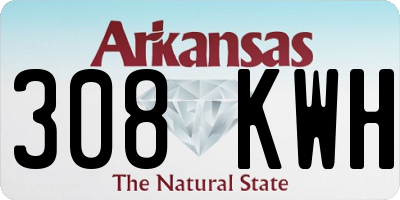 AR license plate 308KWH