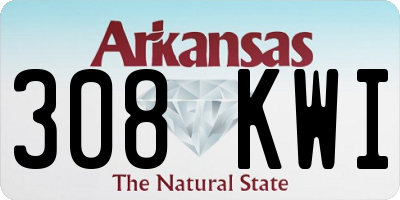 AR license plate 308KWI