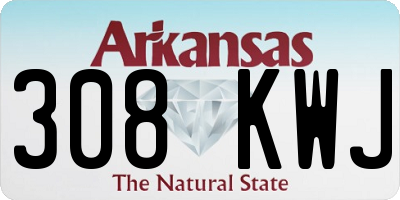 AR license plate 308KWJ