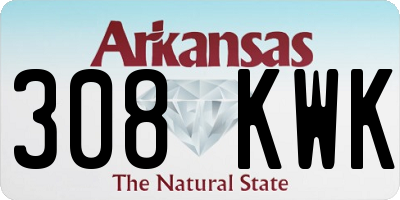 AR license plate 308KWK