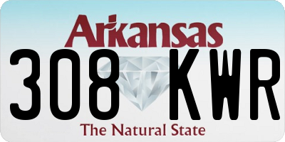 AR license plate 308KWR