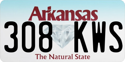 AR license plate 308KWS