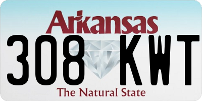 AR license plate 308KWT
