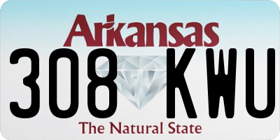 AR license plate 308KWU