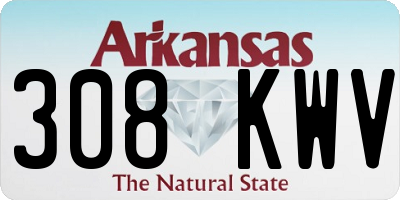 AR license plate 308KWV