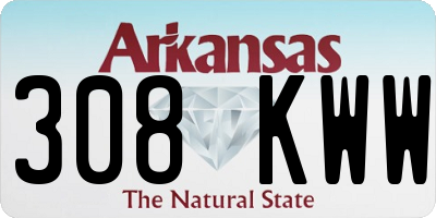 AR license plate 308KWW