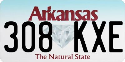 AR license plate 308KXE