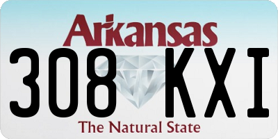 AR license plate 308KXI