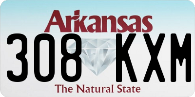 AR license plate 308KXM
