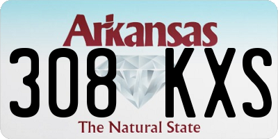 AR license plate 308KXS