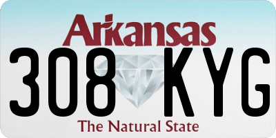 AR license plate 308KYG