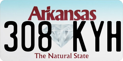AR license plate 308KYH