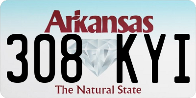 AR license plate 308KYI