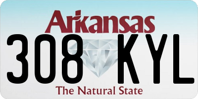 AR license plate 308KYL