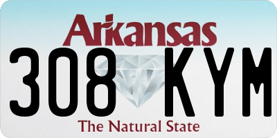 AR license plate 308KYM