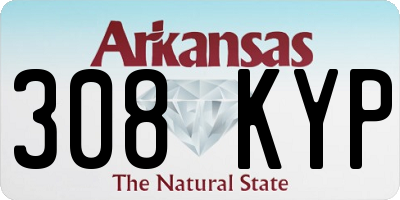 AR license plate 308KYP