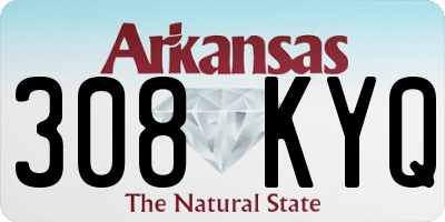 AR license plate 308KYQ
