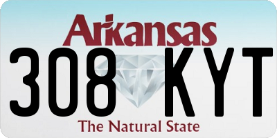 AR license plate 308KYT