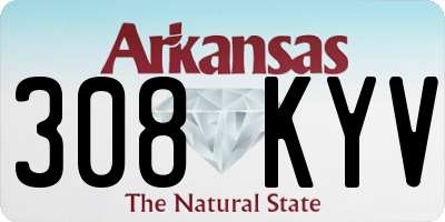 AR license plate 308KYV