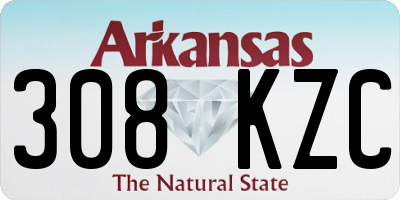 AR license plate 308KZC