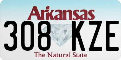 AR license plate 308KZE