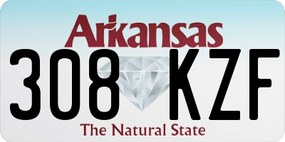 AR license plate 308KZF