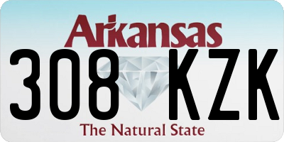 AR license plate 308KZK