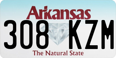 AR license plate 308KZM
