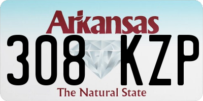 AR license plate 308KZP