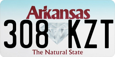 AR license plate 308KZT