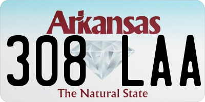 AR license plate 308LAA