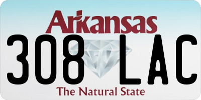 AR license plate 308LAC