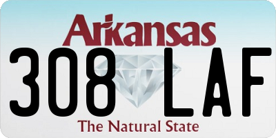 AR license plate 308LAF