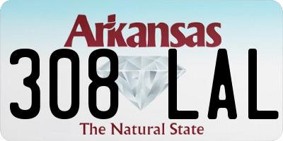 AR license plate 308LAL