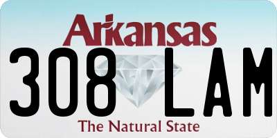 AR license plate 308LAM