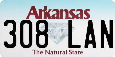AR license plate 308LAN