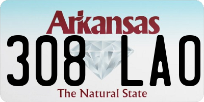 AR license plate 308LAO