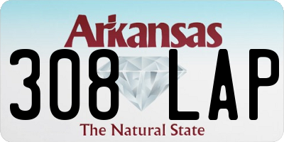 AR license plate 308LAP