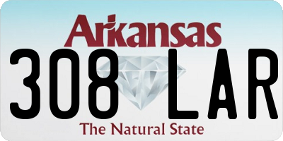 AR license plate 308LAR