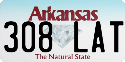 AR license plate 308LAT